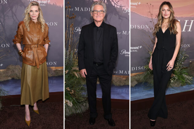 ‘The Madison’ NY premiere red carpet: Michelle Pfeiffer, Kurt Russell, Kelsea Ballerini and more