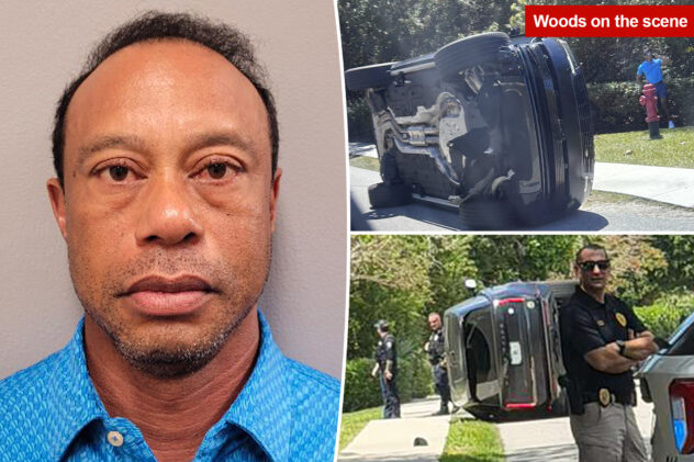 Tiger Woods’ bloodshot-eyed mugshot released after Florida car crash, DUI arrest