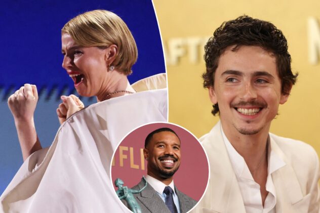 Timothée Chalamet loses and Jessie Buckley wins at SAG Actor Awards — what are their Oscar chances?