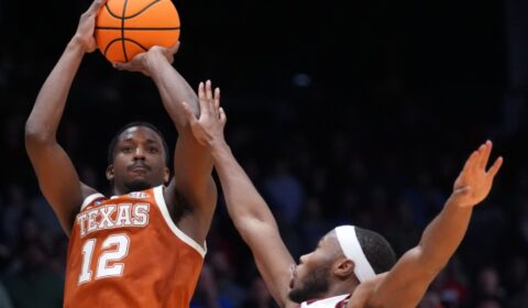 Tramon Mark’s jumper in final second sparks Texas’ First Four March Madness win over NC State