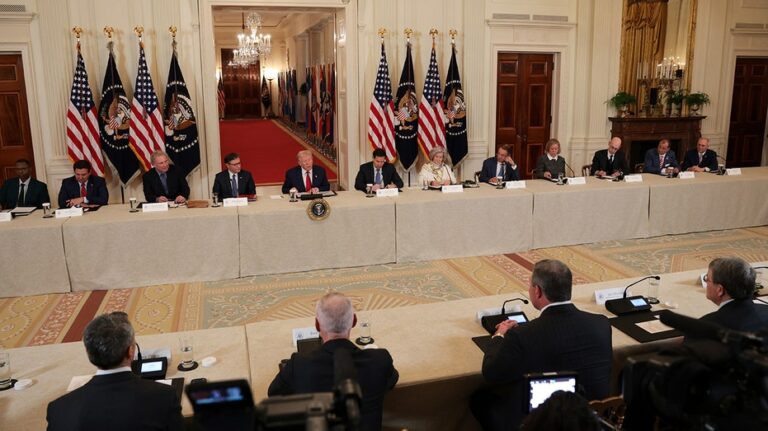 Trump sets sights on NIL regulation, SCORE Act at college sports roundtable, teases another executive order