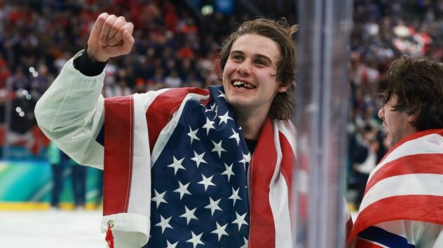 US Olympic hockey hero Jack Hughes opens up about support for women's team amid backlash over Trump's joke