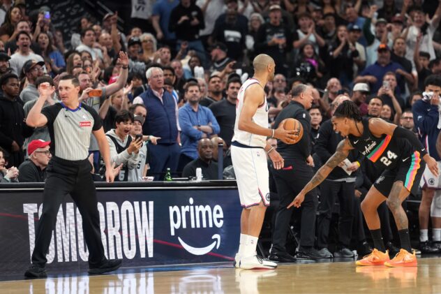 Watch: Nicolas Batum’s baseline out-of-bound blunder costs Clippers victory against Spurs