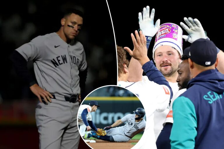 Yankees’ bats quieted by Mariners in season’s first loss after Cal Raleigh’s walk-off single