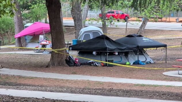 Campers keep Easter tradition alive at Brackenridge Park despite cold, rainy weather