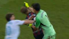 'Complete loss of control' - keeper punches player after being sent off