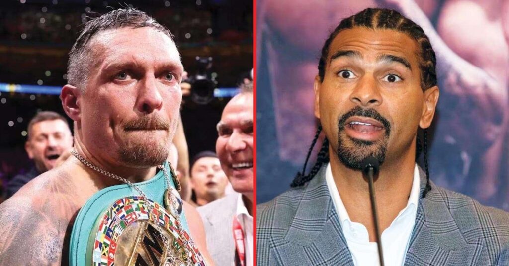 David Haye says Usyk shouldn't have unbeaten record: "To me he lost that fight"