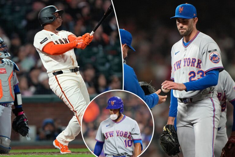 David Peterson and bats both flop as Mets fall to Giants for third straight loss