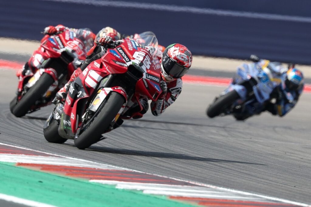Ducati playing “catch-up” to Aprilia but insists “nothing is lost” in MotoGP title fight