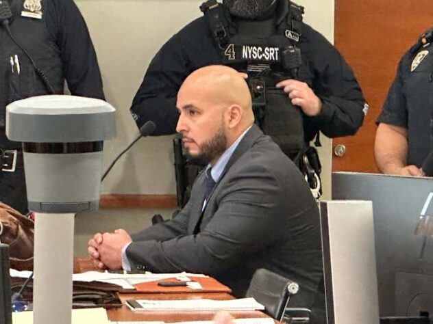 Former NYPD officer gets 3 to 9 years in prison for throwing a cooler that caused fatal crash