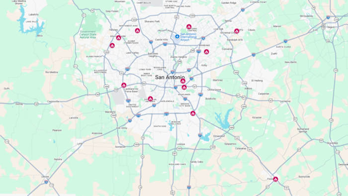 MAP: Reported house, apartment explosions across San Antonio area since 2020