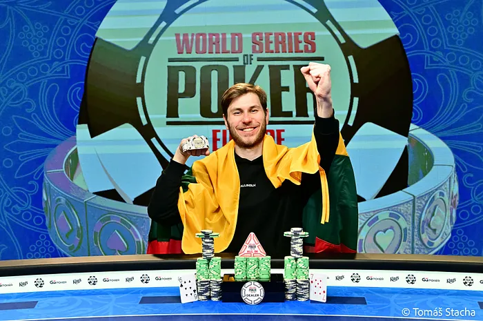 Marius Kudzmanas Cracks Kings With 6-7 to Win Historic WSOPE Main Event