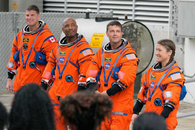 NASA fuels rocket to launch astronauts on the first lunar trip in half a century