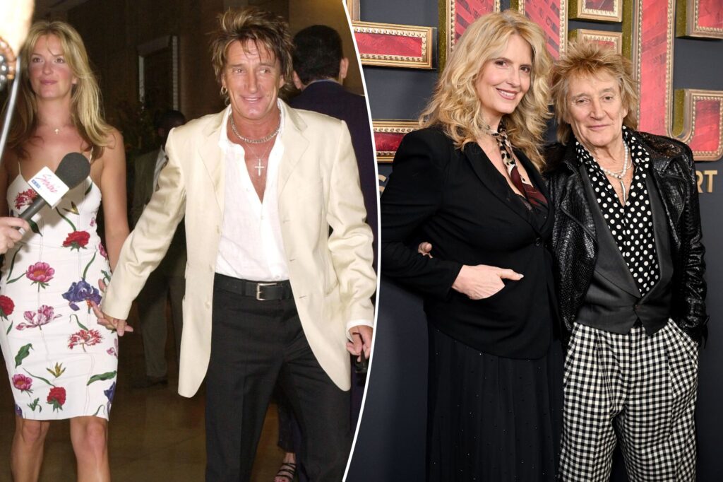 Rod Stewart’s wife Penny Lancaster says she ‘deserves a medal’ for 26-year relationship