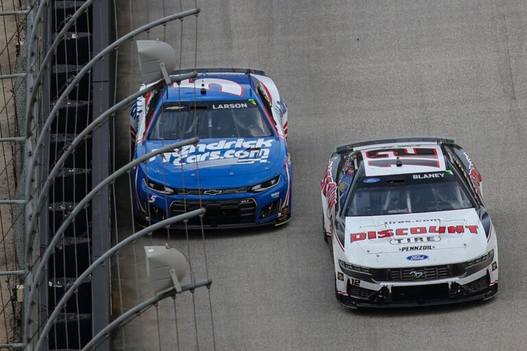 Ryan Blaney, Jonathan Hassler bit by no-win scenario