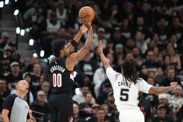 San Antonio vs. Portland, Final Score: Spurs lose Wemby, big 4th quarter lead and Game 2, 103-106