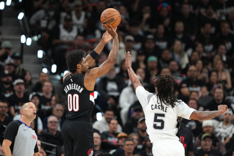 San Antonio vs. Portland, Final Score: Spurs lose Wemby, big 4th quarter lead and Game 2, 103-106