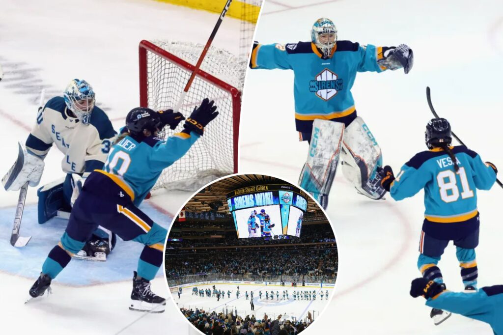 Sirens top Torrent in thrilling shootout to cap off first PWHL game at sold out Garden