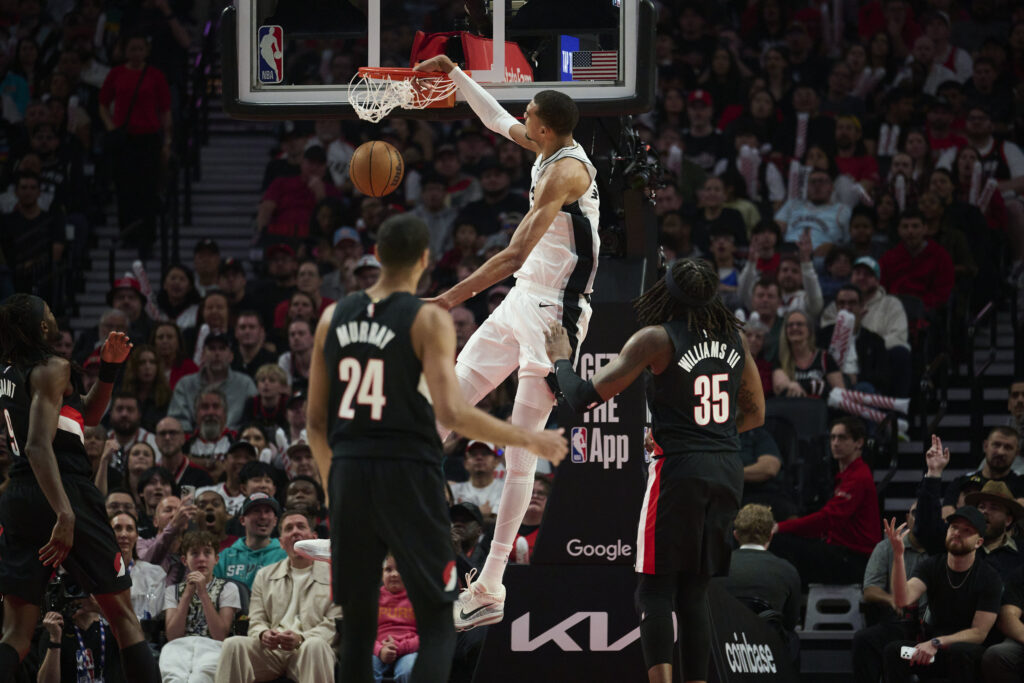 Spurs come back to win Game 4 against Trail Blazers in Victor Wembanyama’s return