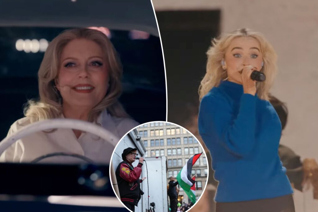 Susan Sarandon cameos with Sabrina Carpenter at Coachella after saying she was blacklisted in Hollywood
