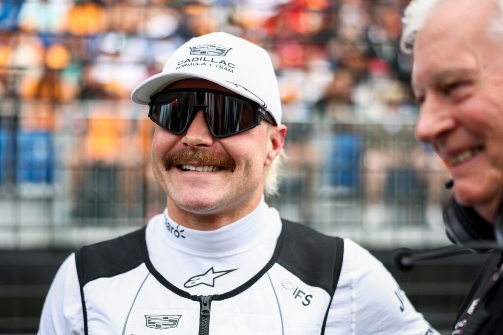Valtteri Bottas’s first race-used Cadillac F1 helmet goes up for auction