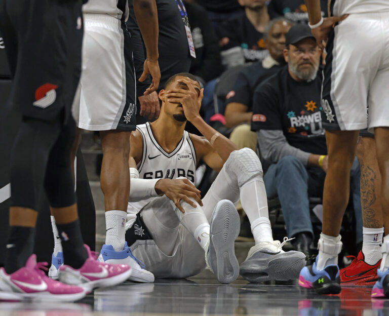 Victor Wembanyama (concussion) listed as Questionable for Game 3 vs. Trail Blazers