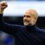 Why composed Pep Guardiola is more relaxed than ever despite the weight of history resting on his shoulders as his Man City juggernaut chases down Arsenal, writes JACK GAUGHAN