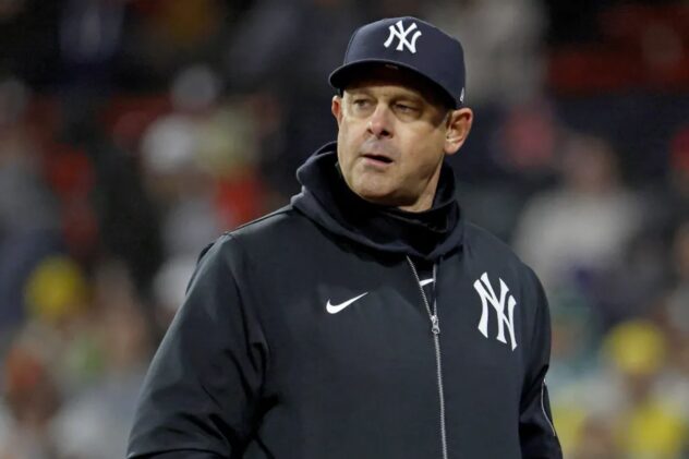 Yankees’ Aaron Boone reacts to Red Sox firing Alex Cora