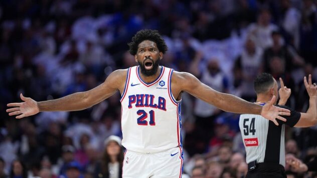 76ers' Joel Embiid takes thinly-veiled shot at officials after Knicks take commanding 3-0 lead in playoffs