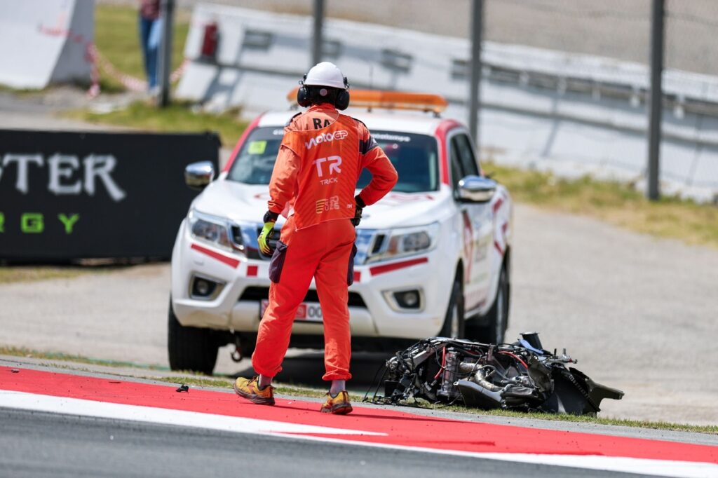 Alex Marquez suffers fractures in frightening Catalan GP crash