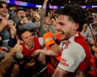 Arsenal players and Arteta hail 'incredible night' after reaching Champions League final – video