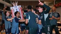 Boats, fire and a TikTok song - inside Arsenal's title win