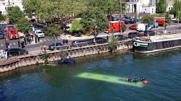 Bus plunges into river after trainee driver crash, massive rescue response: reports