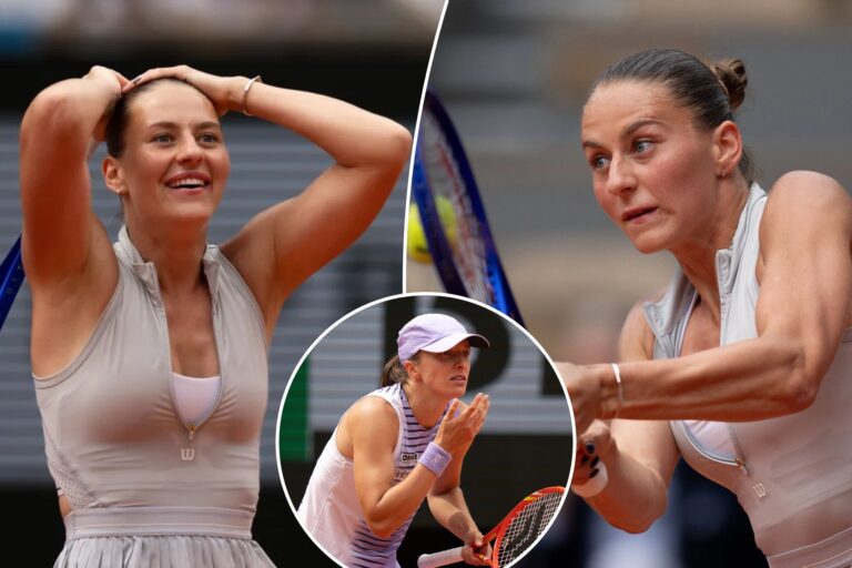 Iga Swiatek stunned by Marta Kostyuk to open door for first-time French Open champion