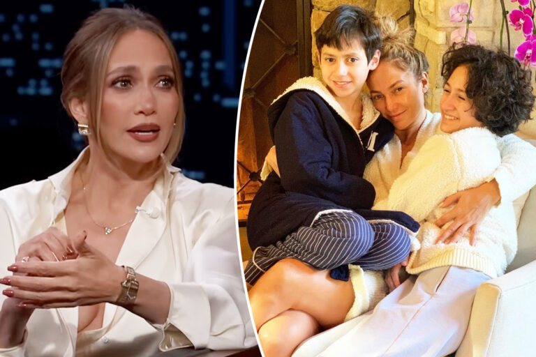 Jennifer Lopez tears up over twins moving out after graduating high school