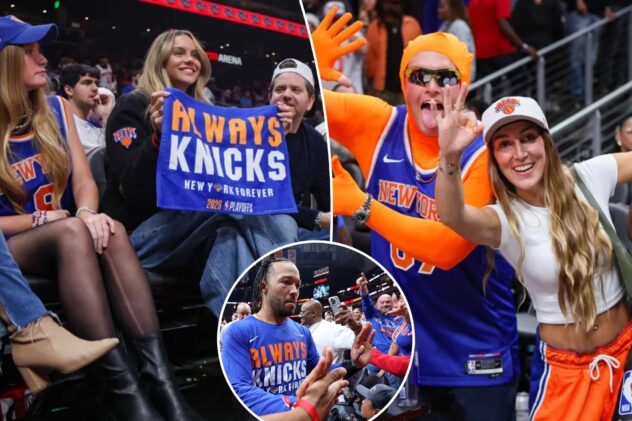 Knicks fans celebrate series-clinching win in style — in Atlanta and outside MSG: ‘We want Boston!’