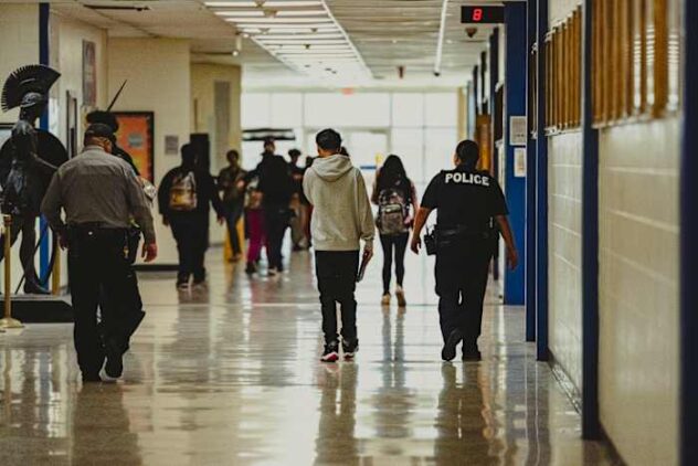 La policía escolar de Texas roció con gas pimienta, golpeó y dio descargas eléctricas a varios alumnos
