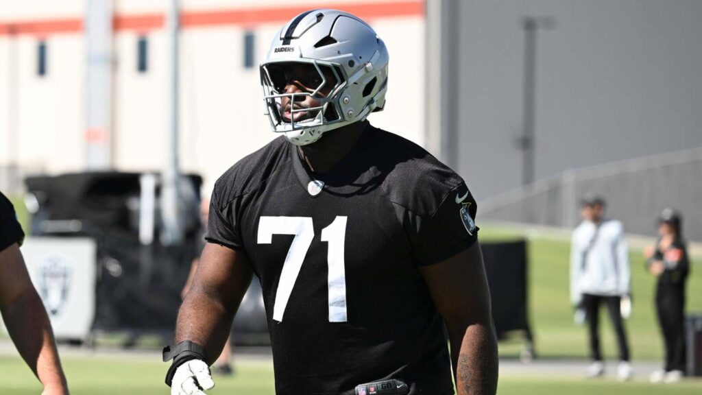 Las Vegas Raiders are making it clear which starting lineup on the offensive line they like the most early on