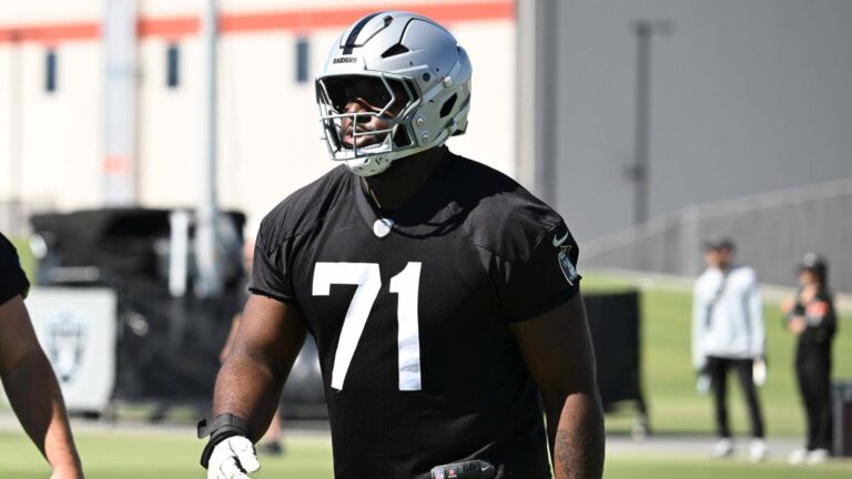 Las Vegas Raiders are making it clear which starting lineup on the offensive line they like the most early on