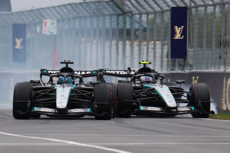 Mercedes knows it may have to turn George Russell-Kimi Antonelli fight "down a notch"