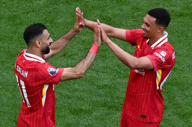 Mohamed Salah shared tearful moment with Trent Alexander-Arnold's mom after Liverpool exit