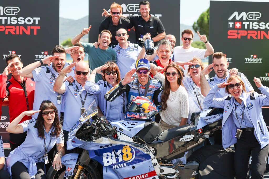 MotoGP Catalan GP: Alex Marquez beats Pedro Acosta to sprint win, Jorge Martin crashes