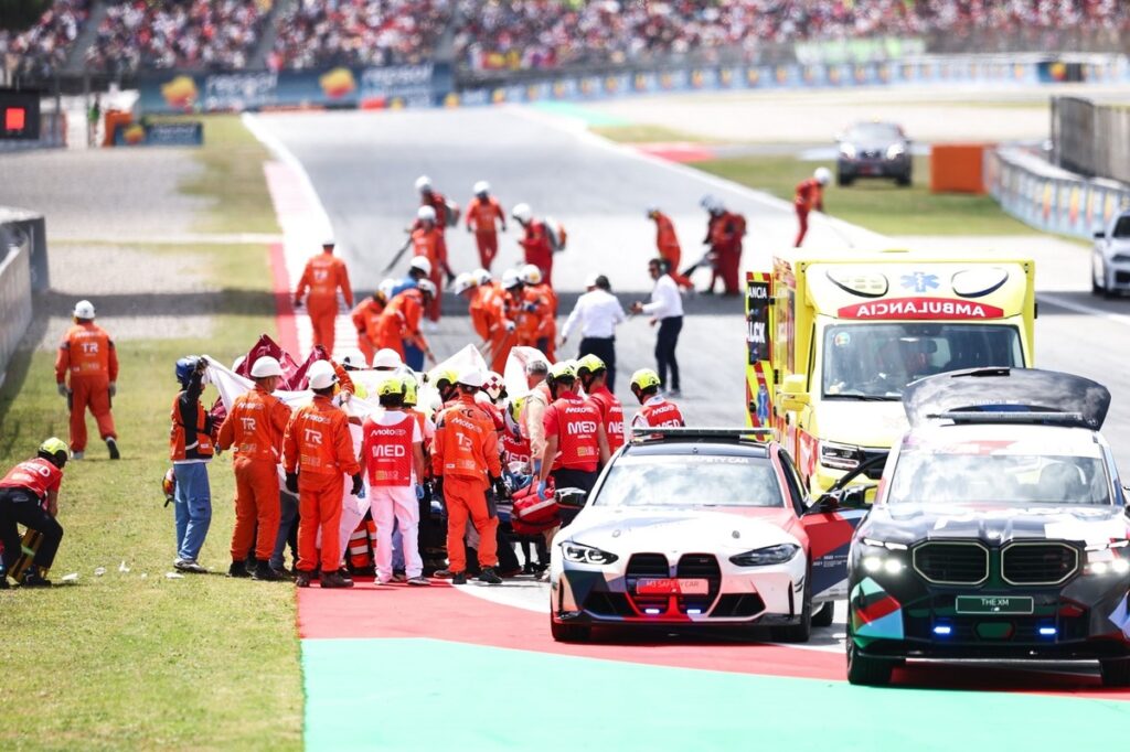 MotoGP chief Carlos Ezpeleta defends decision to restart Catalan GP twice