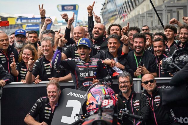 MotoGP French GP: Jorge Martin leads Aprilia podium sweep