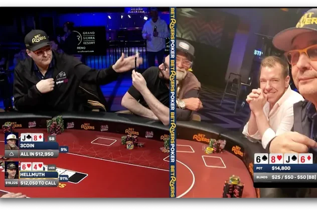 Phil Hellmuth Tanks for 8+ Minutes with Best Hands; Gets Royally Pissed at Matusow
