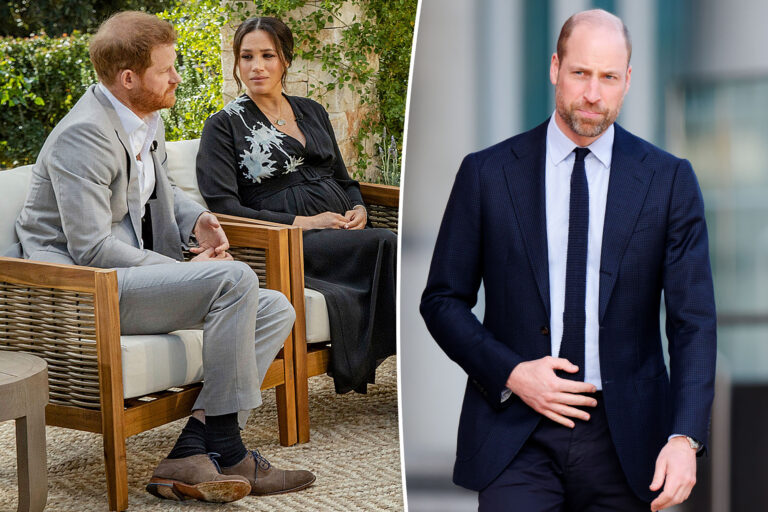 Prince William was ‘sick with worry’ and ‘retching for a week’ before Harry and Meghan Markle’s Oprah interview