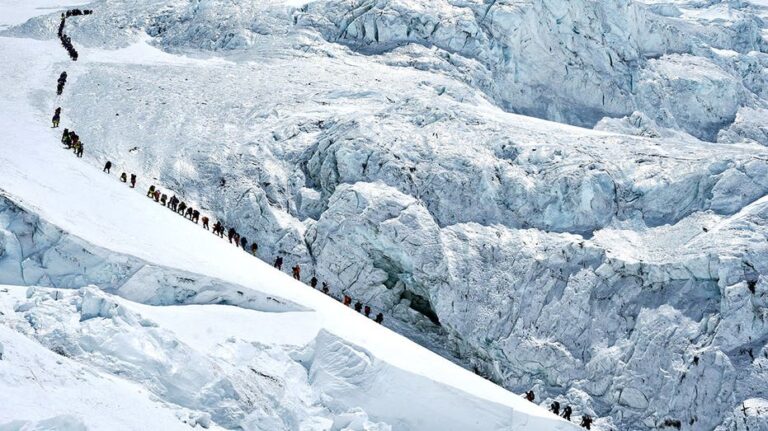 Record number of climbers summit Mount Everest from Nepali side despite overcrowding concerns