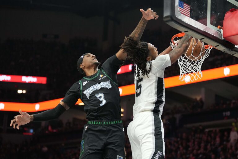 San Antonio vs. Minnesota, Final Score: Castle and Spurs close out Wolves 139-109, advance to West finals