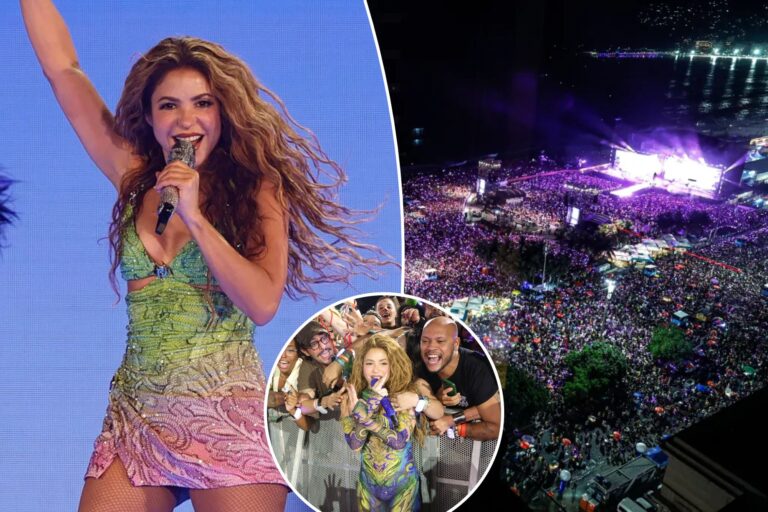 Shakira thrills a crowd of 2 million with free concert on Brazil’s Copacabana beach