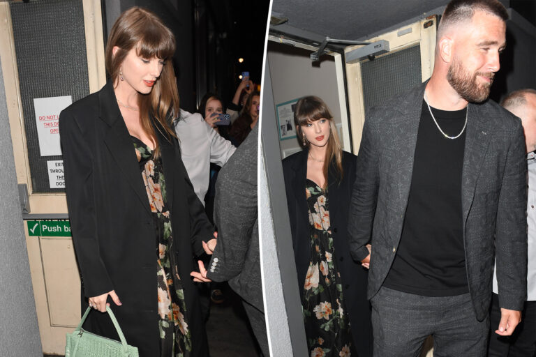 Taylor Swift and Travis Kelce look loved-up on London date night as wedding approaches